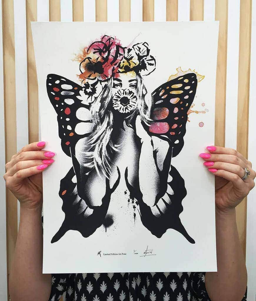 Beauty_with_Butterfly_Wings_Art_by_Matt_Stewart_A3_1024x1024_The_Life_Creative