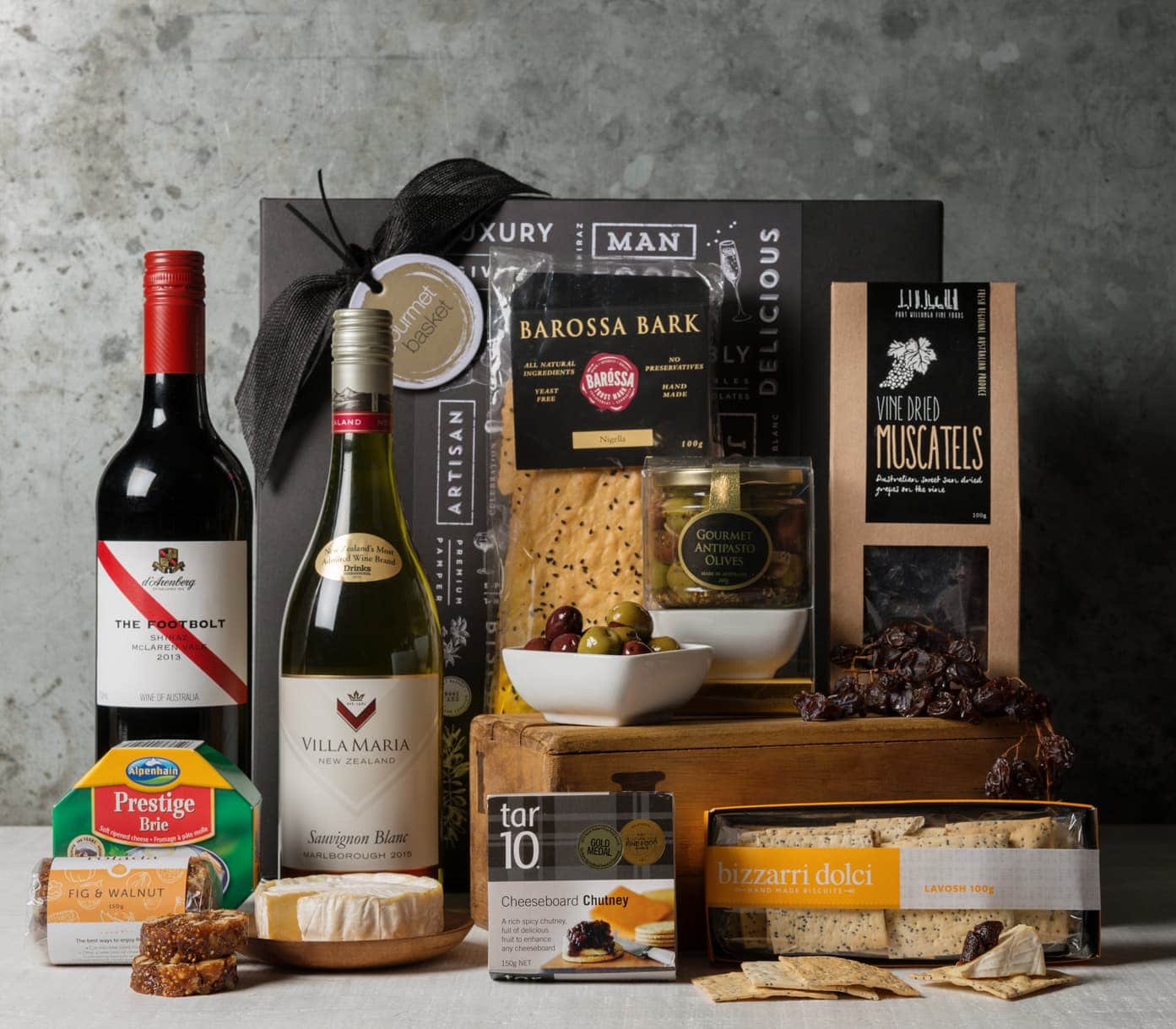 order cheese and wine hamper online from gourmet deliveries