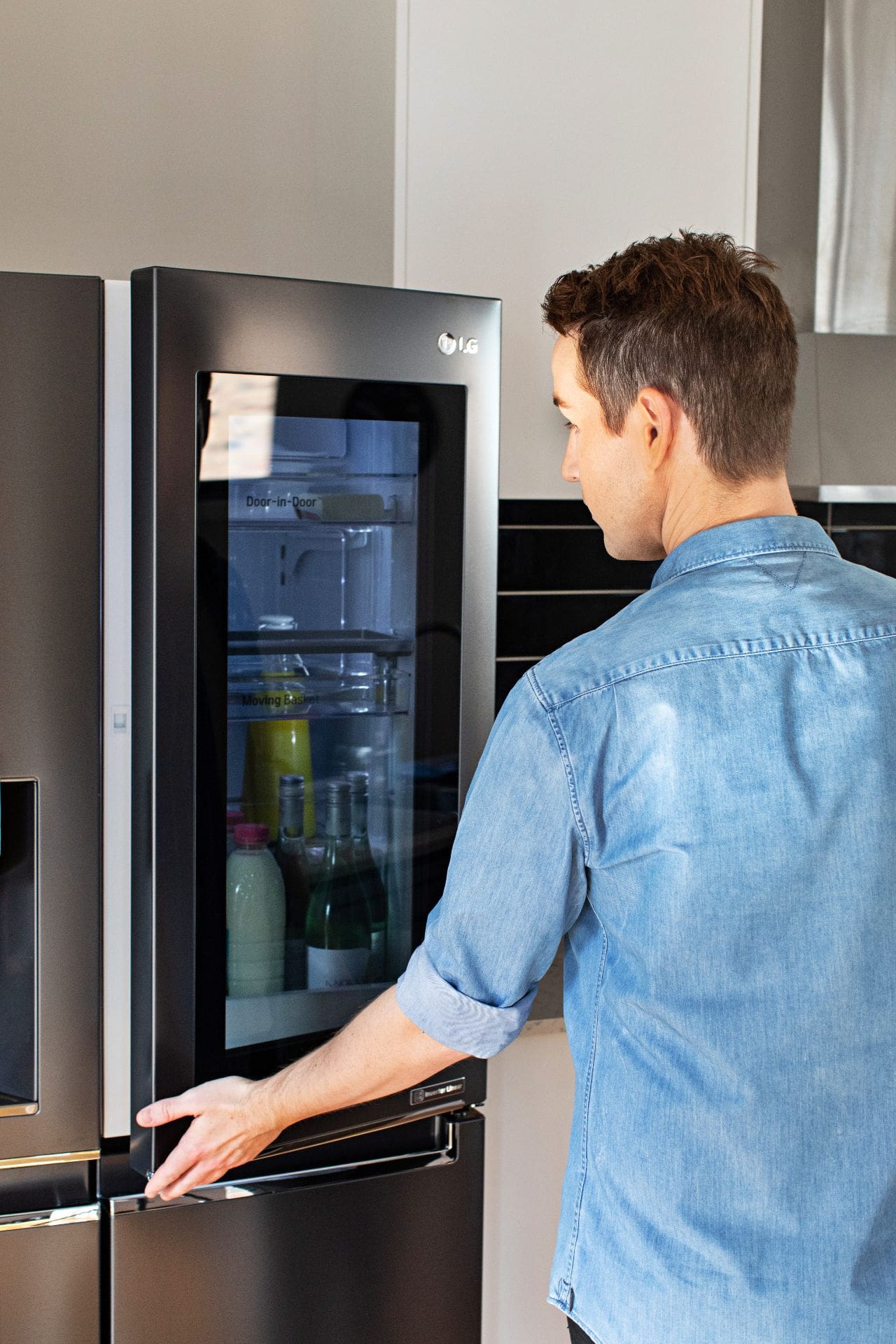 designer chris carroll tlc interiors review lg instaview door in door fridge
