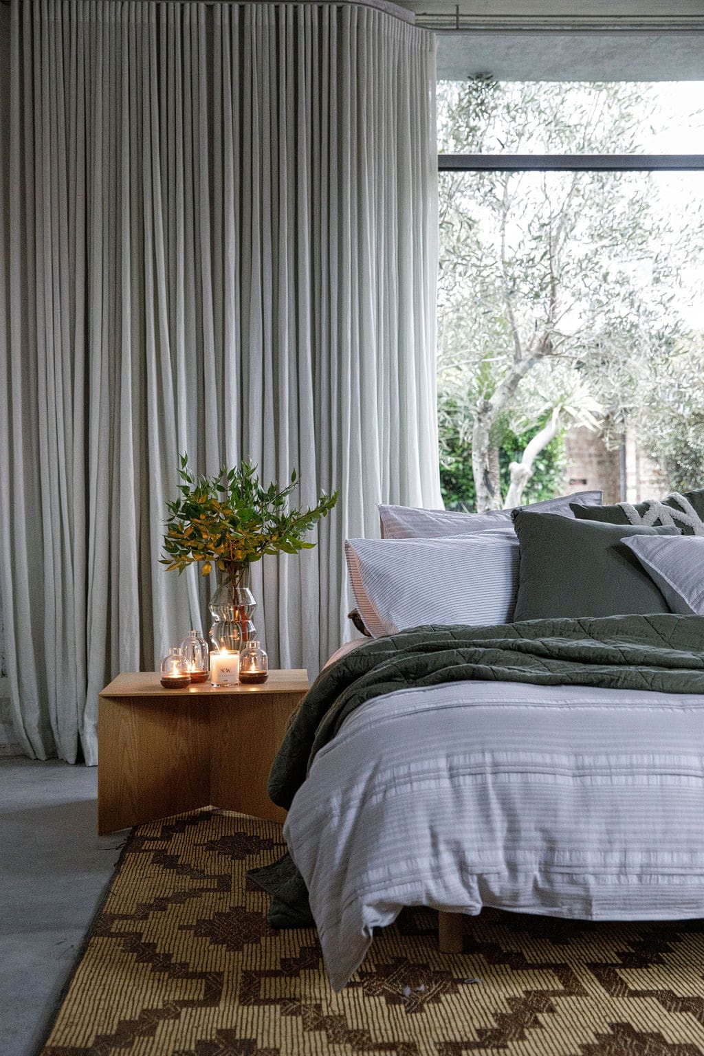 neale whitaker homewares gerroa bedding set in white