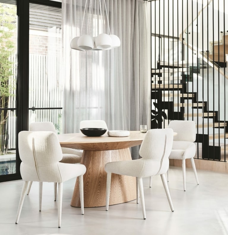 oval oak dining table globewest white upholstered dining chairs