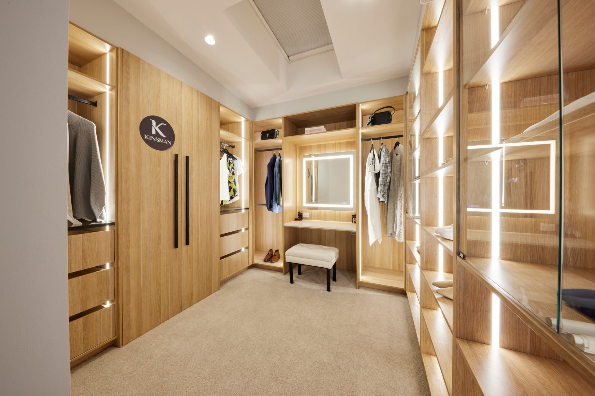 the block 2021 josh and luke master bedroom walk in robe
