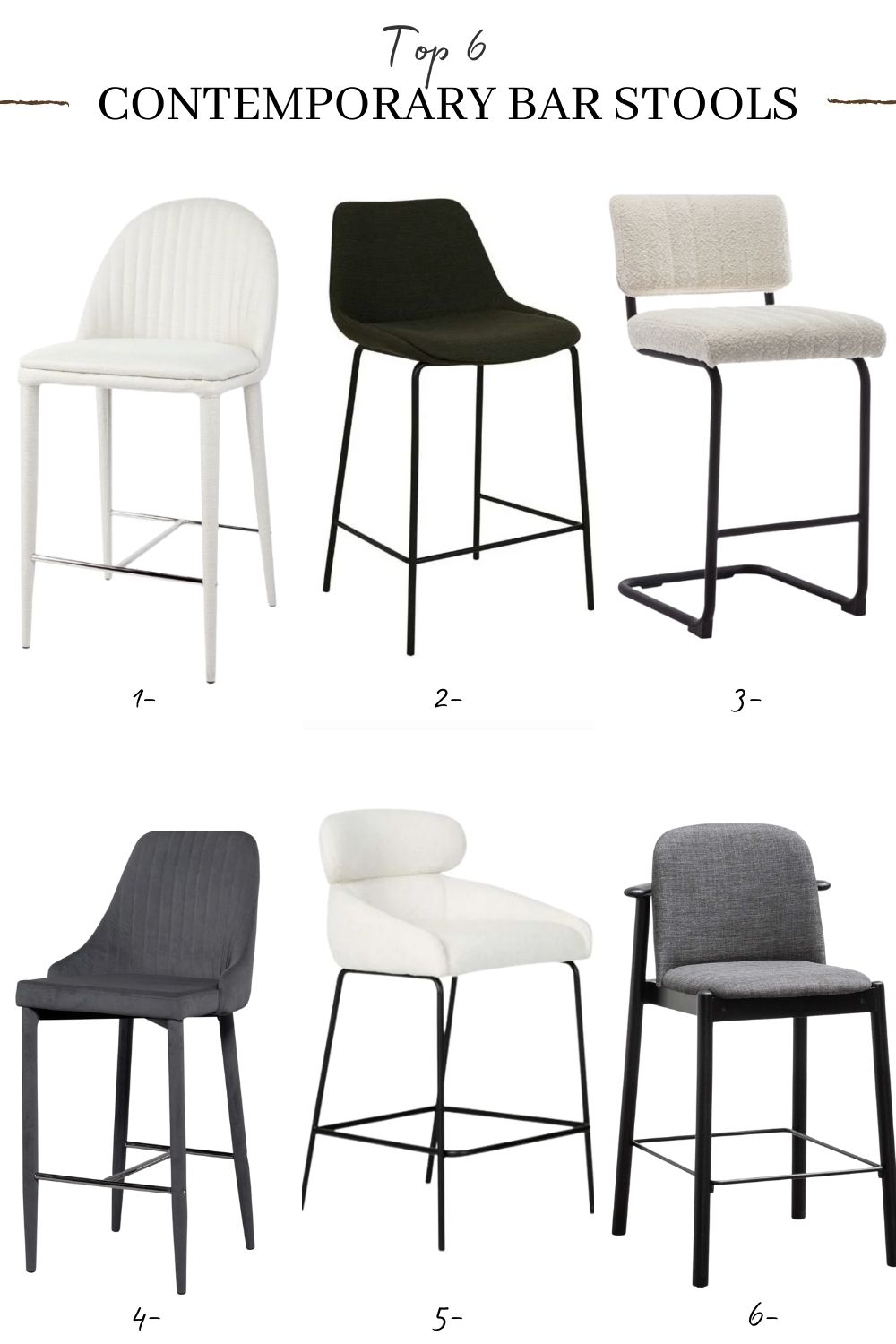 best home bar stools with high backs in modern contemporary style