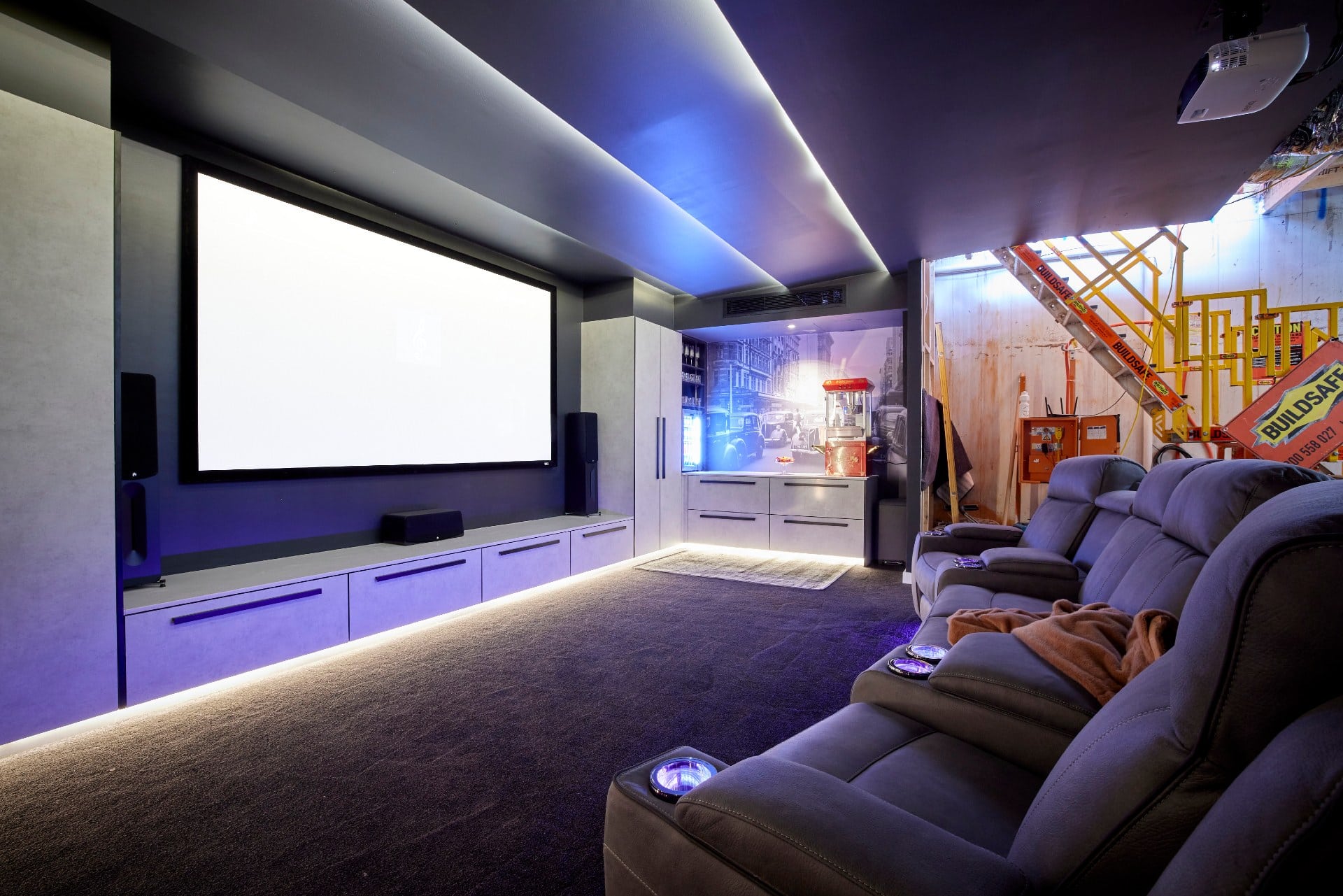 the block 2021 josh and luke home cinema room recliner sofa