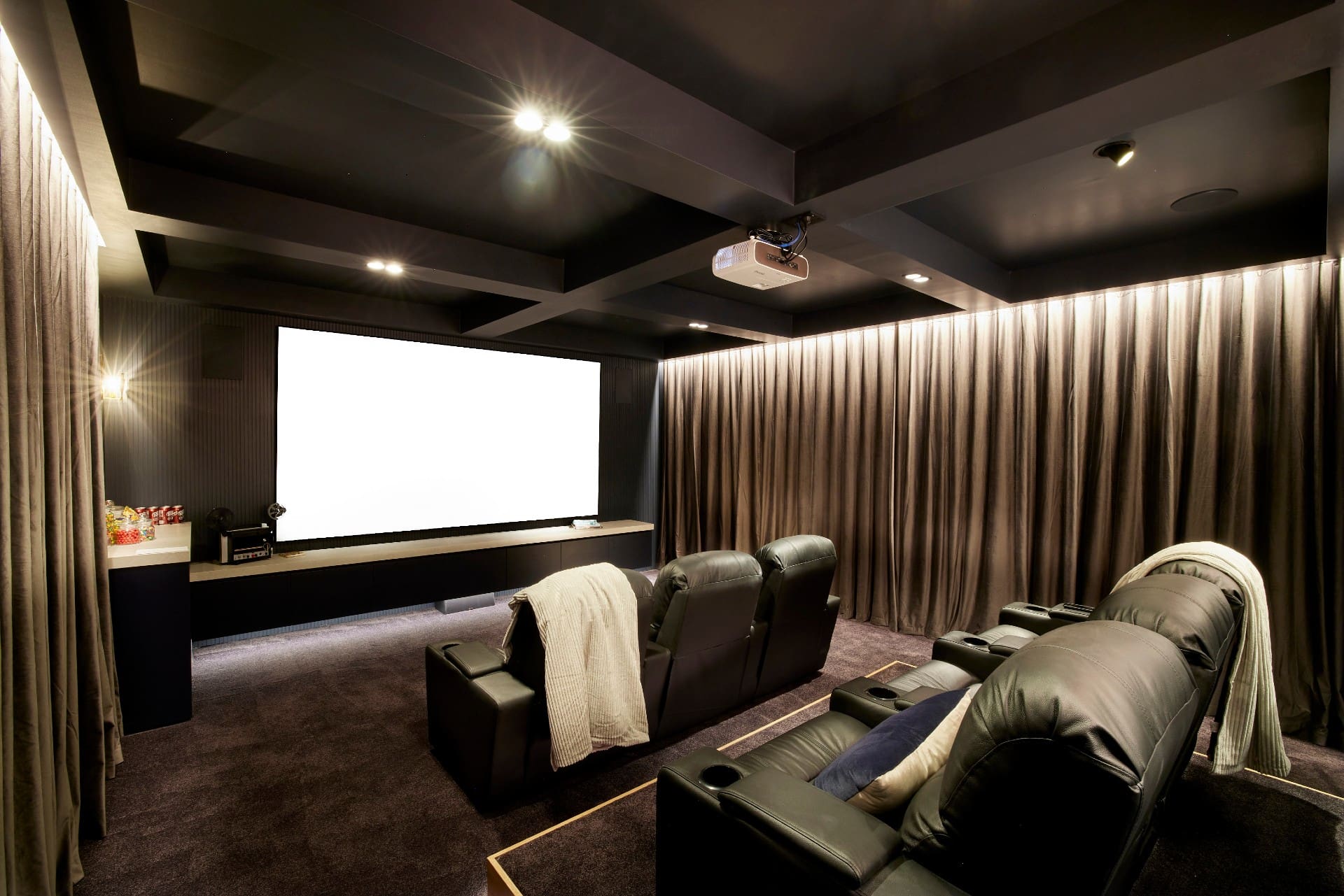 the block 2021 kirsty and jesse home cinema room