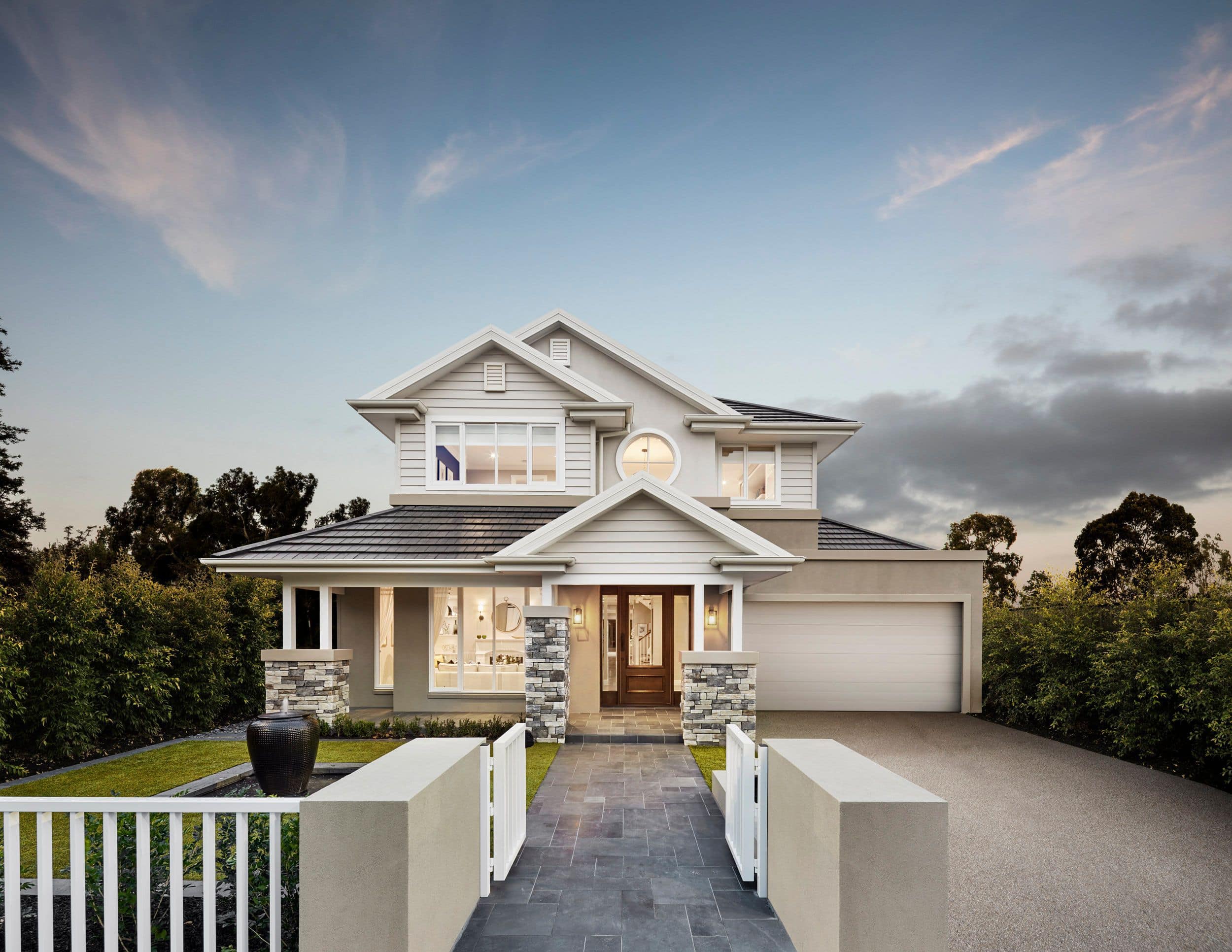 metricon bayville home facade design modern hamptons facade exterior