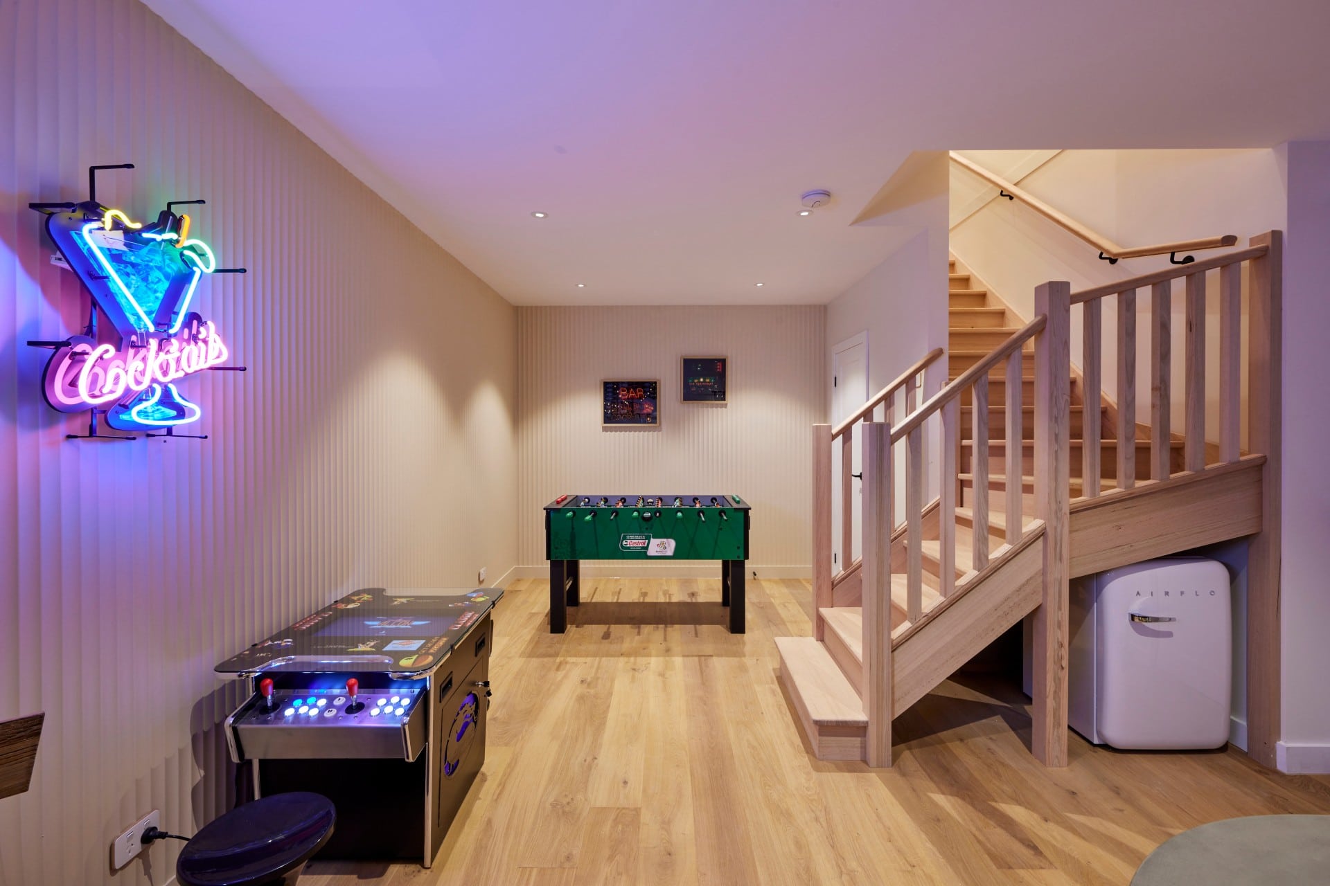 the block 2021 tanya and vito basement games room