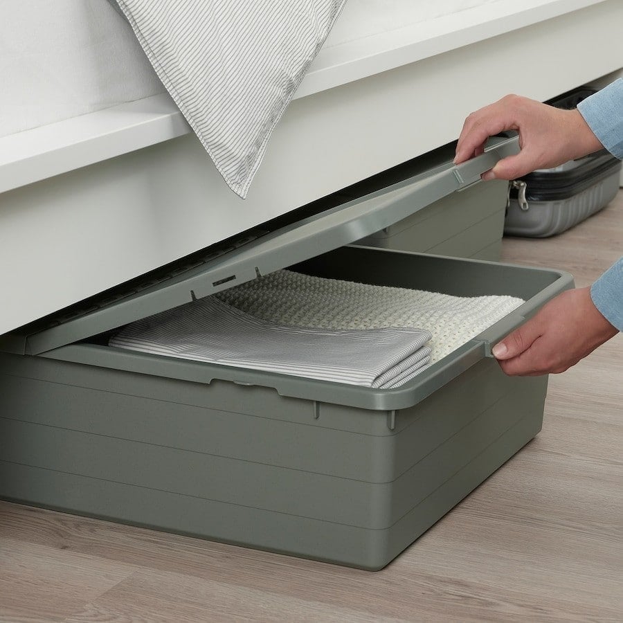 ikea under bed storage boxes with lid