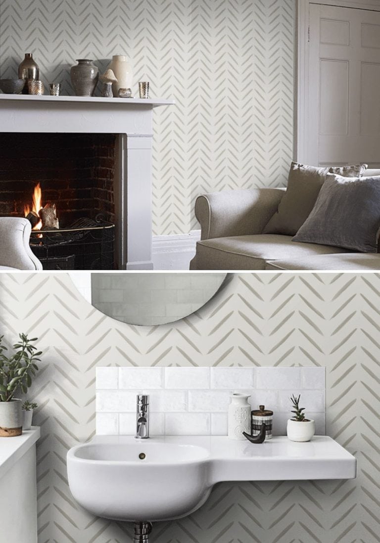 30 Best Beige, Grey and White Wallpaper Design Ideas