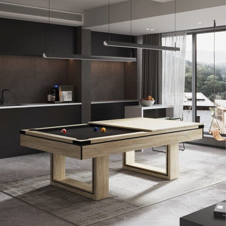 best pool table dining table combo black felt oak timber