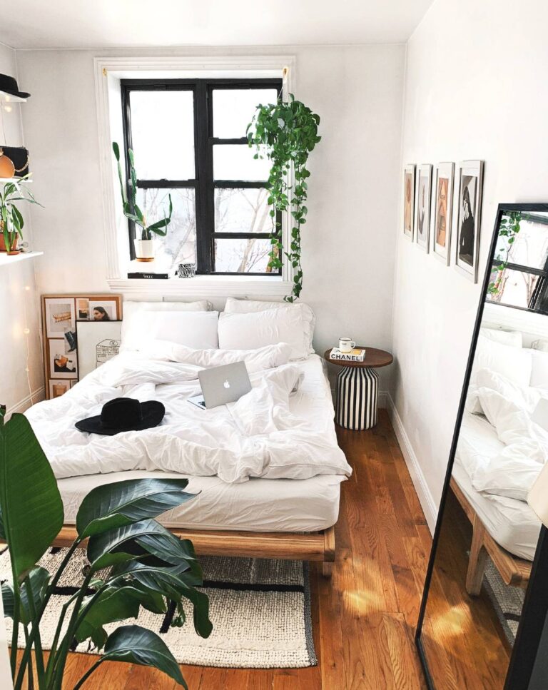 41 Stunning White Bedroom Ideas with Plants for All Budgets