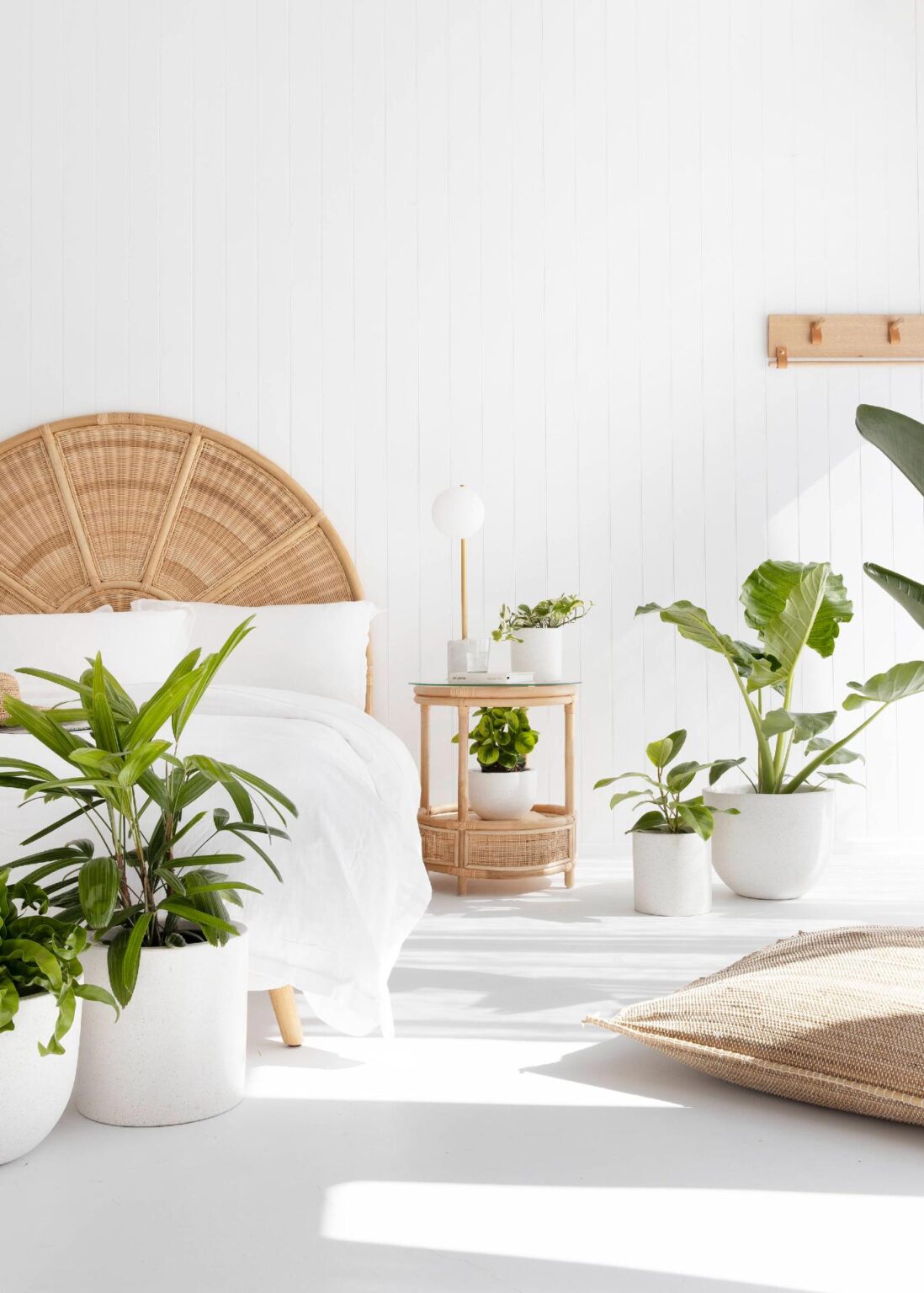 41 Stunning White Bedroom Ideas with Plants for All Budgets
