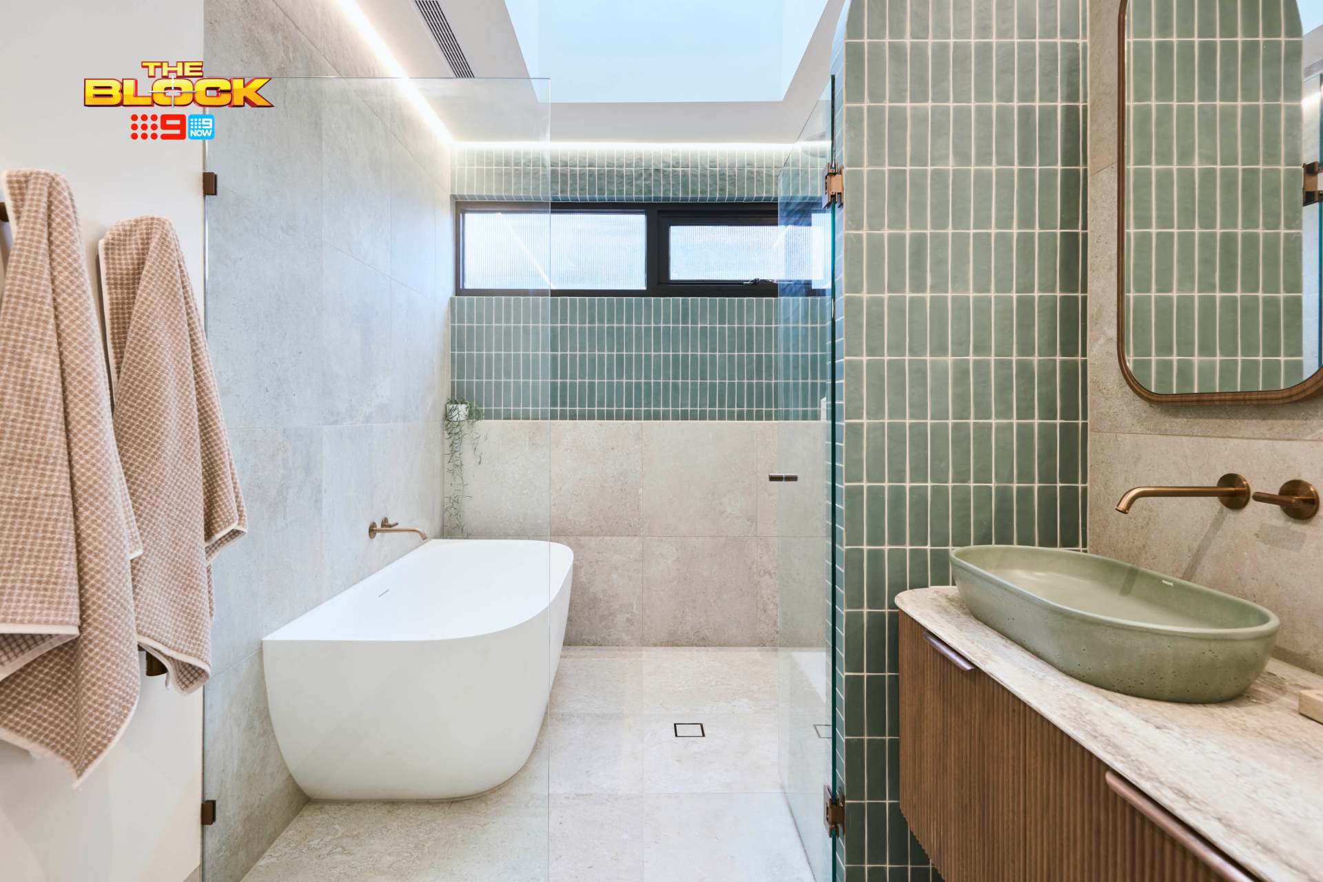 the block 2025 bathrooms emma and ben walll tile