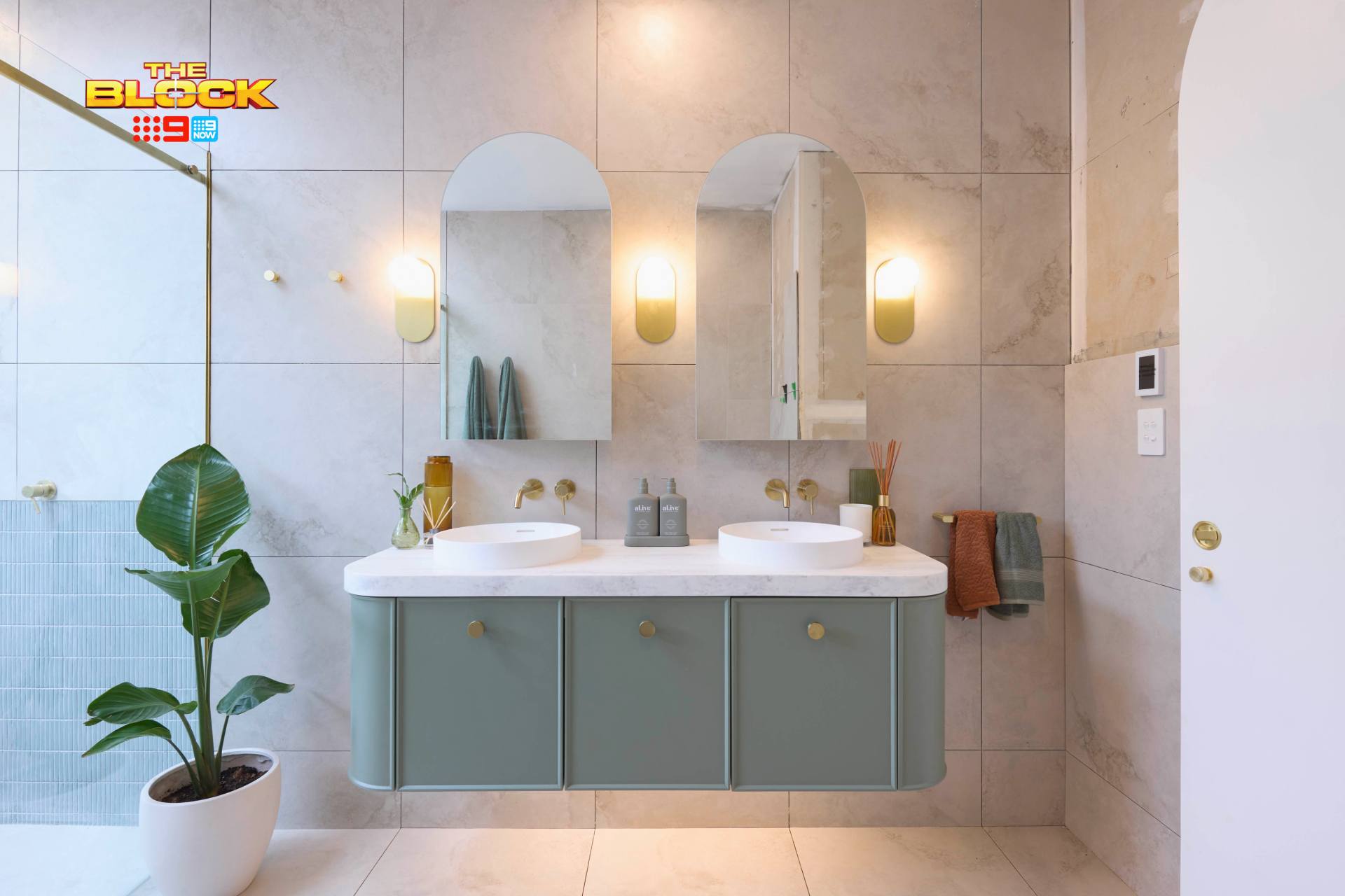 the block 2025 bathrooms reveal han and can floating vanity
