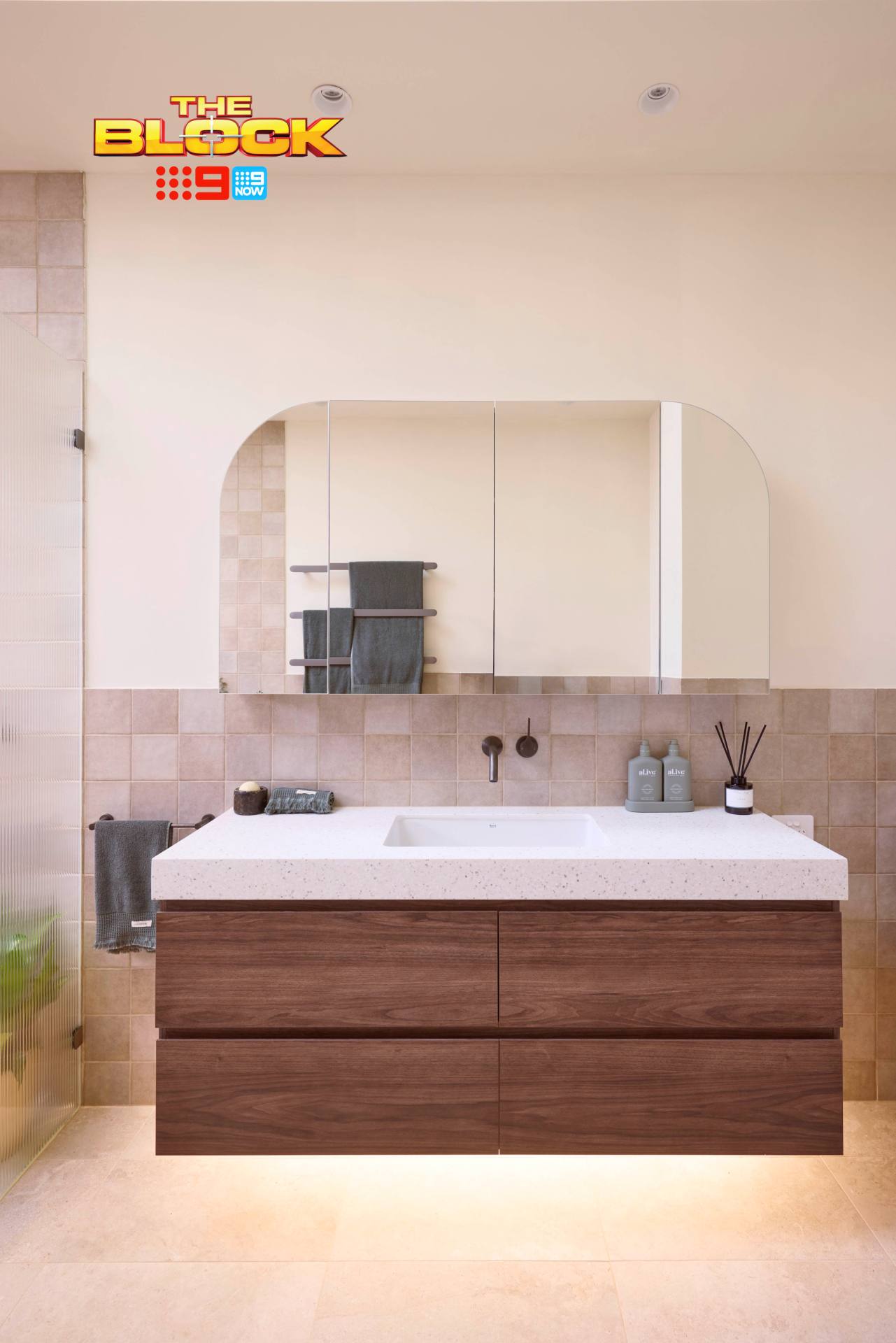the block 2025 bathrooms reveal robby and mat vanity