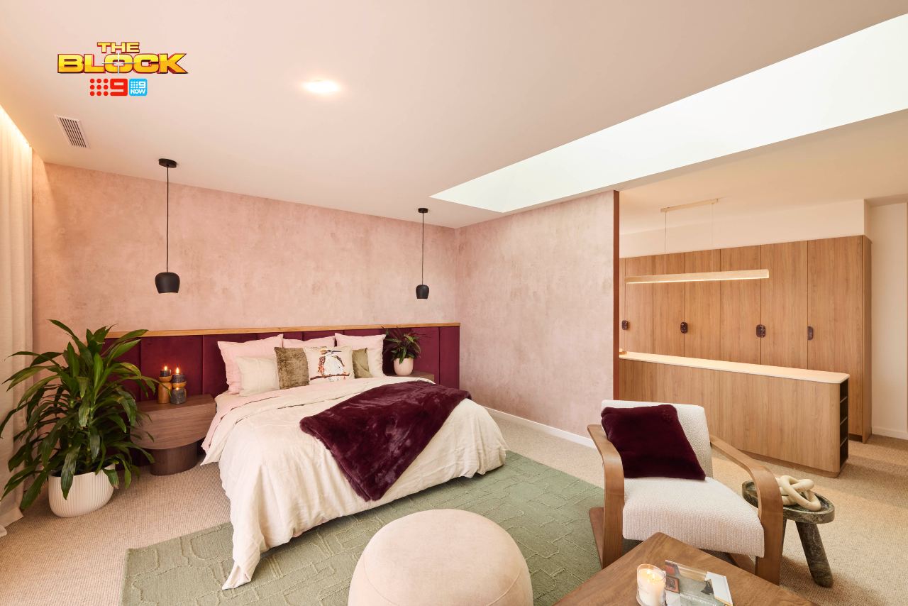 the block 2025 emma and ben main bedroom reveal