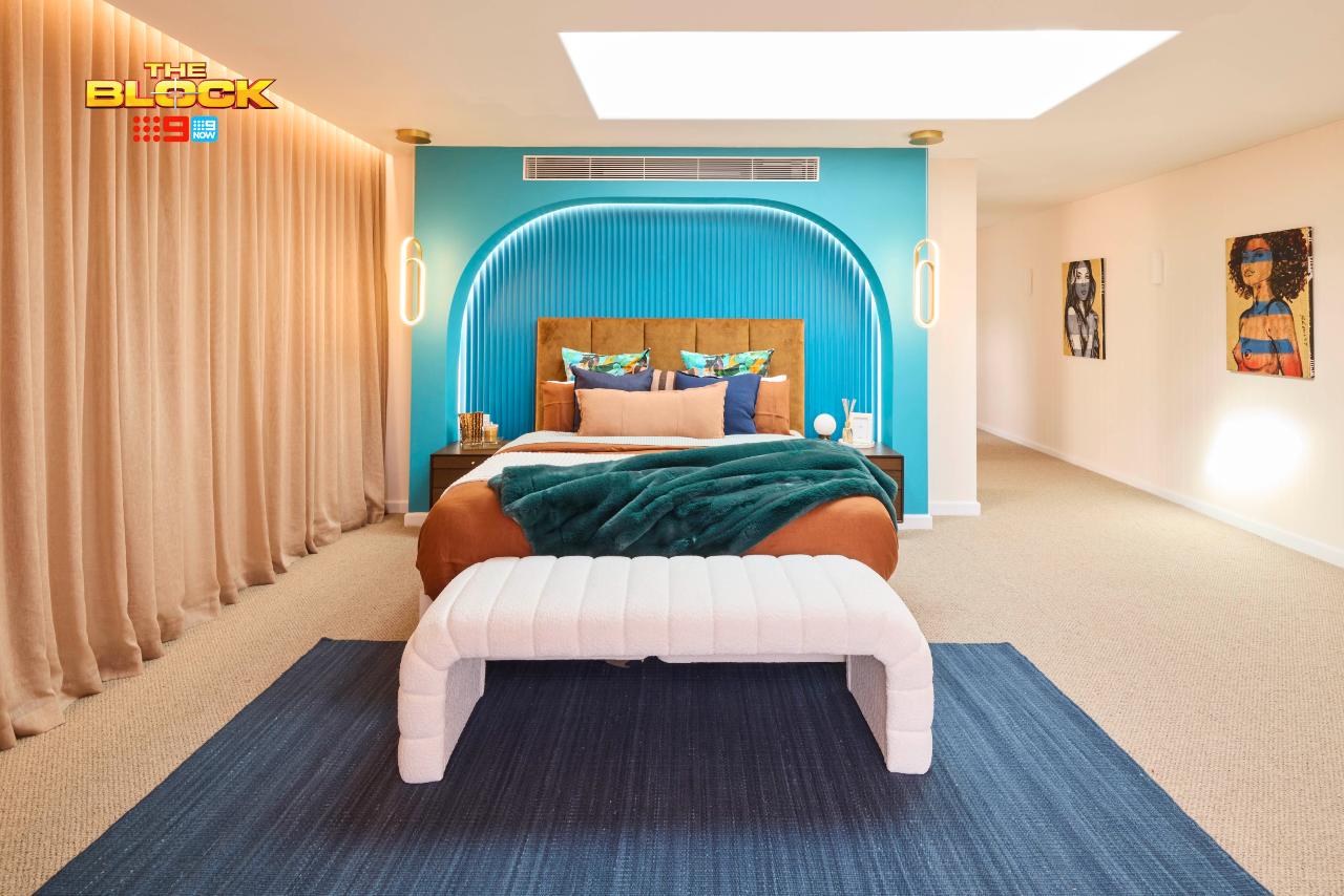 the block 2025 han and can main bedroom with arch