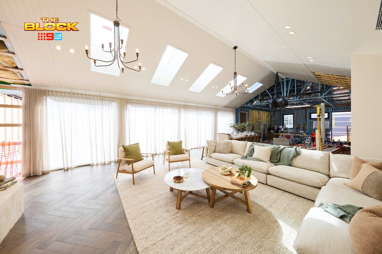 the block 2025 living rooms reveal robby and mat open plan layout