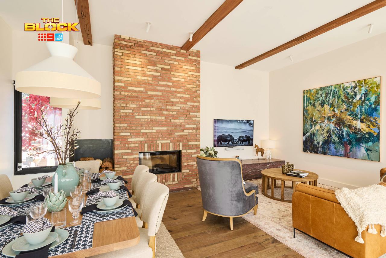 the block 2025 sonny and alicia living and dining room reveal