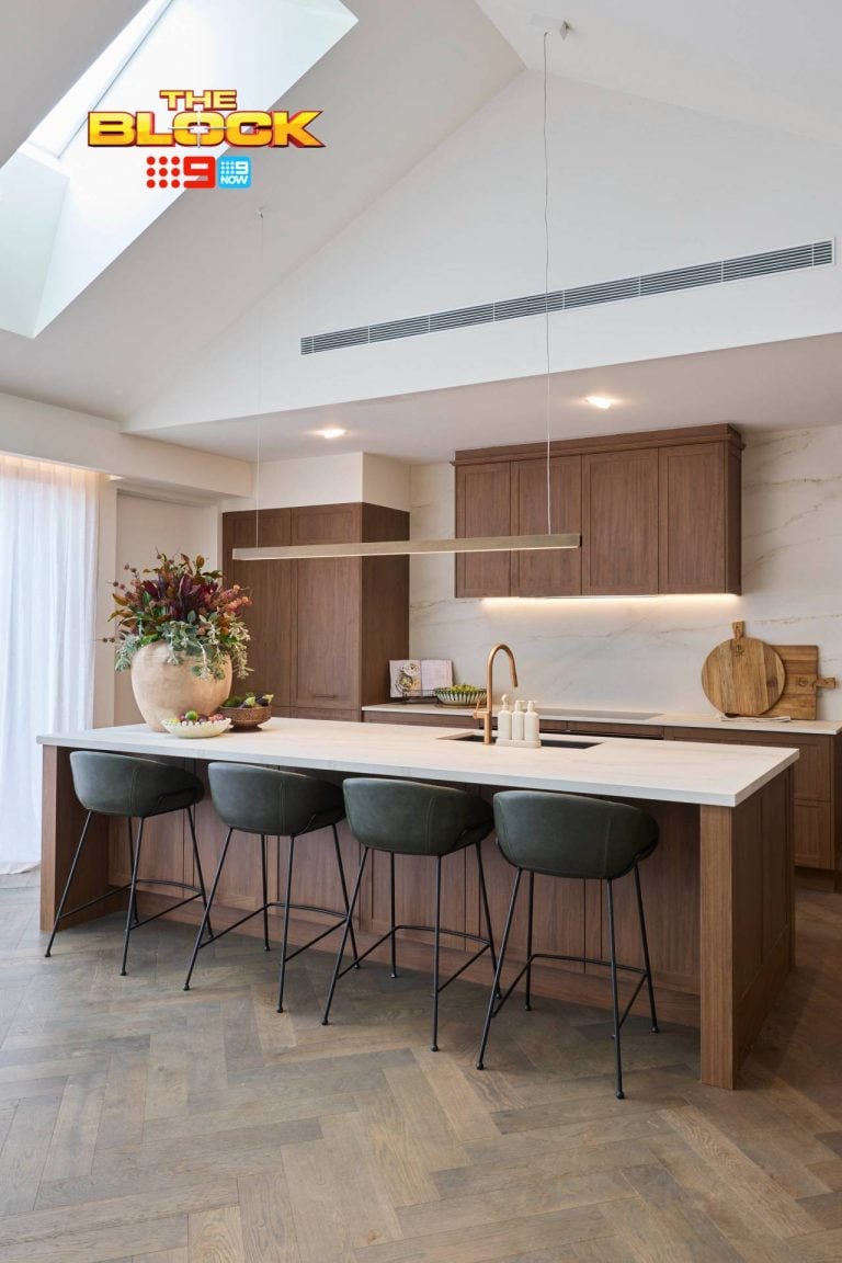 the block 2025 kitchen reveals emma and ben kitchen island with stools
