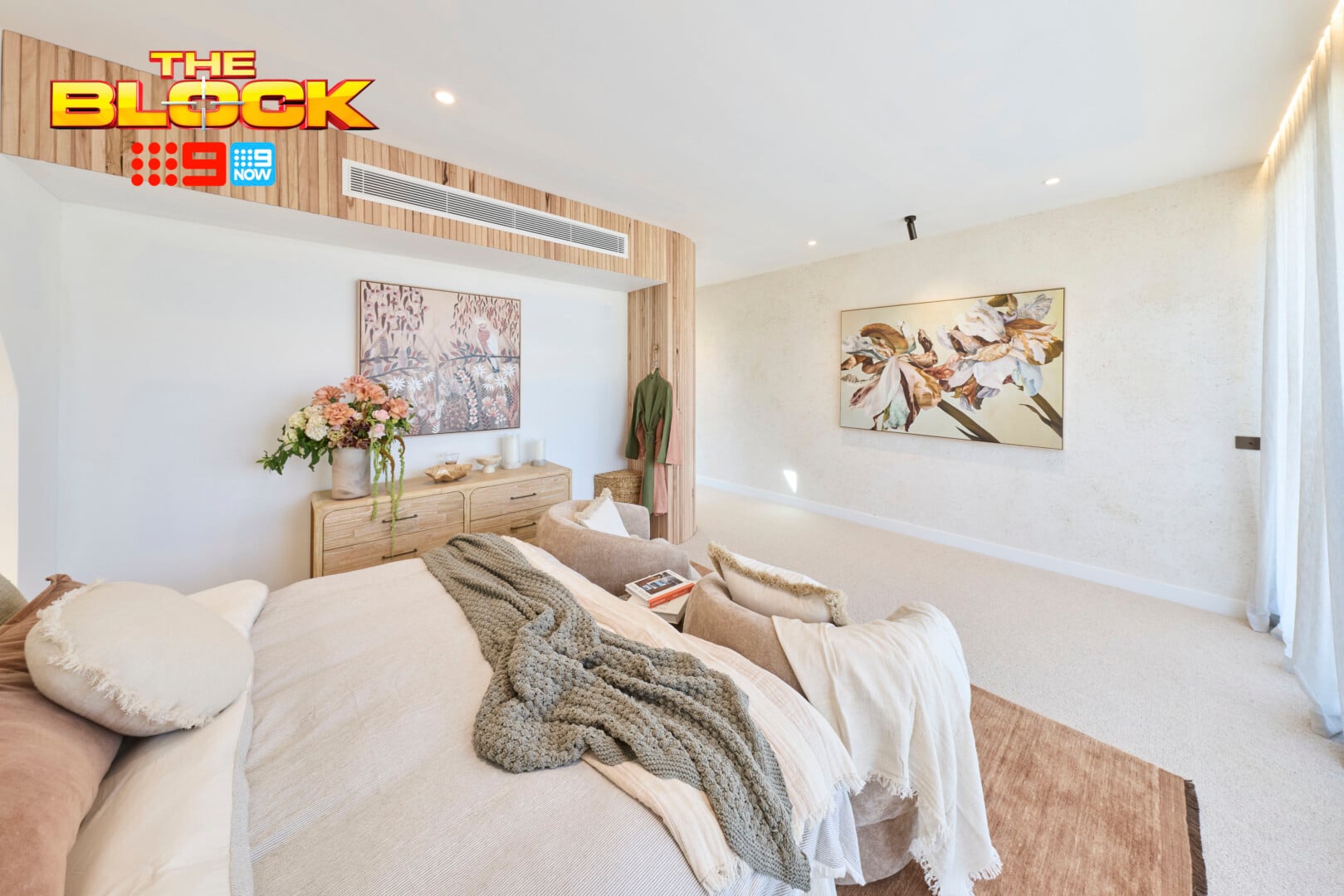 The Block 2026 Main Bedrooms Reveal: Quiet Luxury Continues, with Mixed Results 12 the block 2026 adam and jolene main bedroom