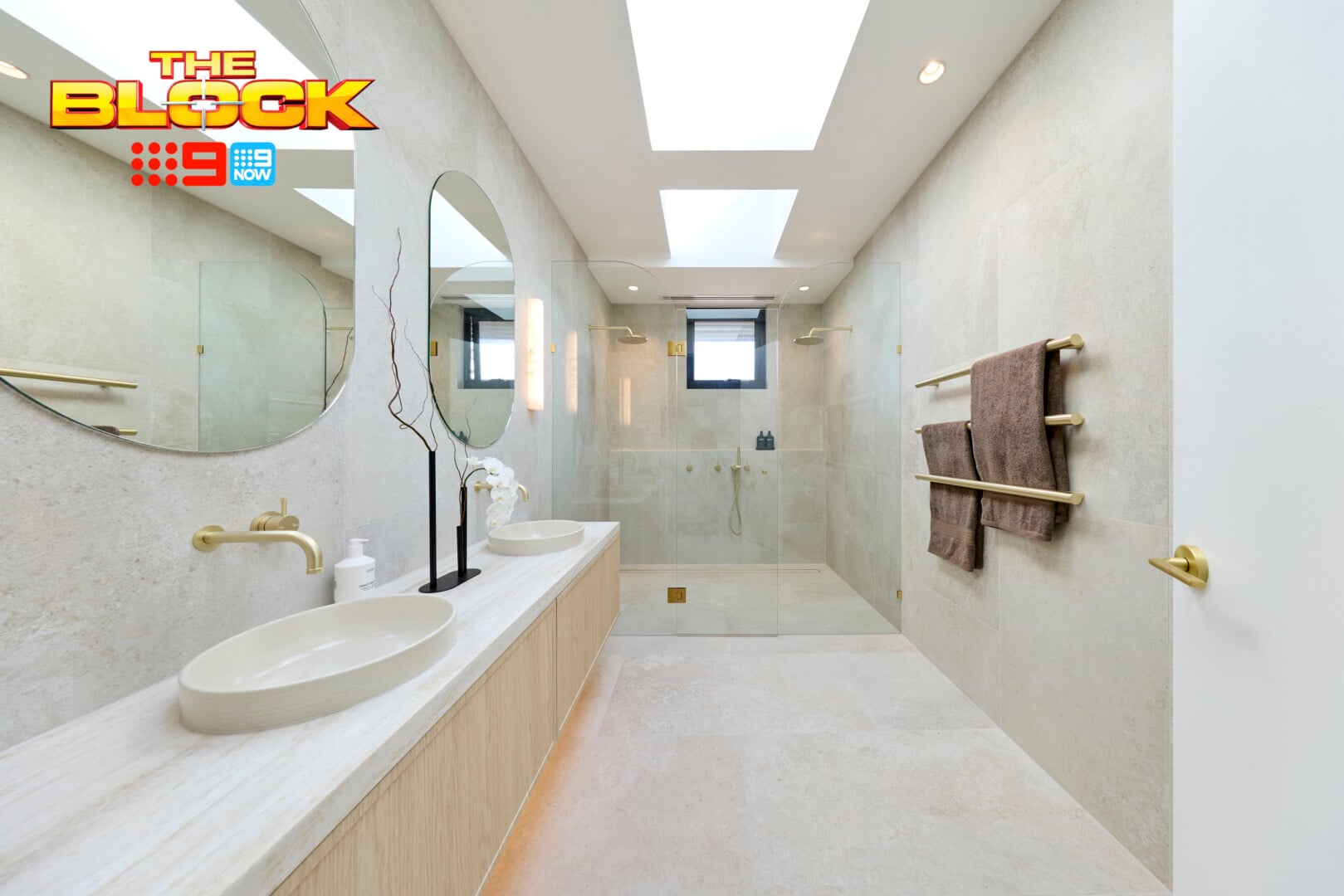 the block 2026 chantel and wyatt main ensuite reveal