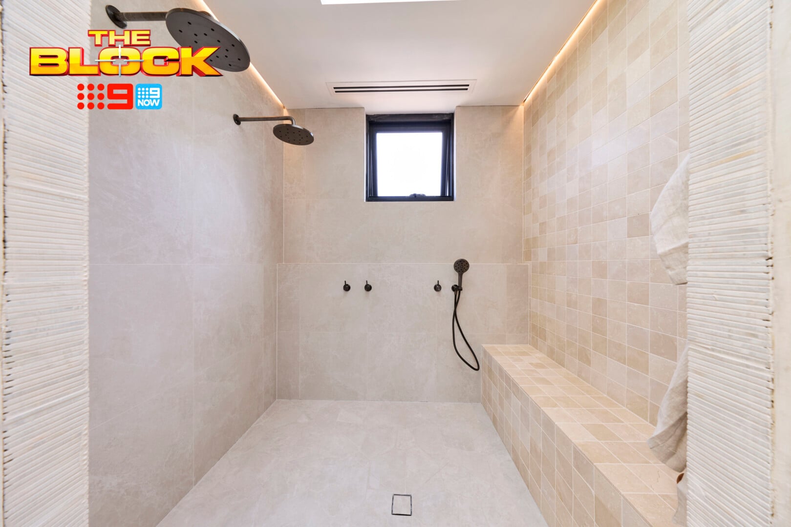 the block 2026 lisa and rosco shower zone in main ensuite