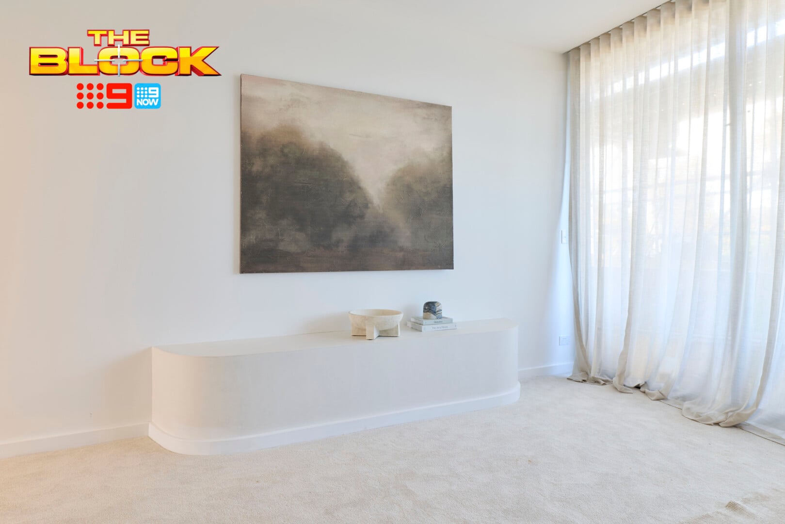The Block 2026 Main Bedrooms Reveal: Quiet Luxury Continues, with Mixed Results 8 the block 2026 main bedrooms chantel and wyatt artwork