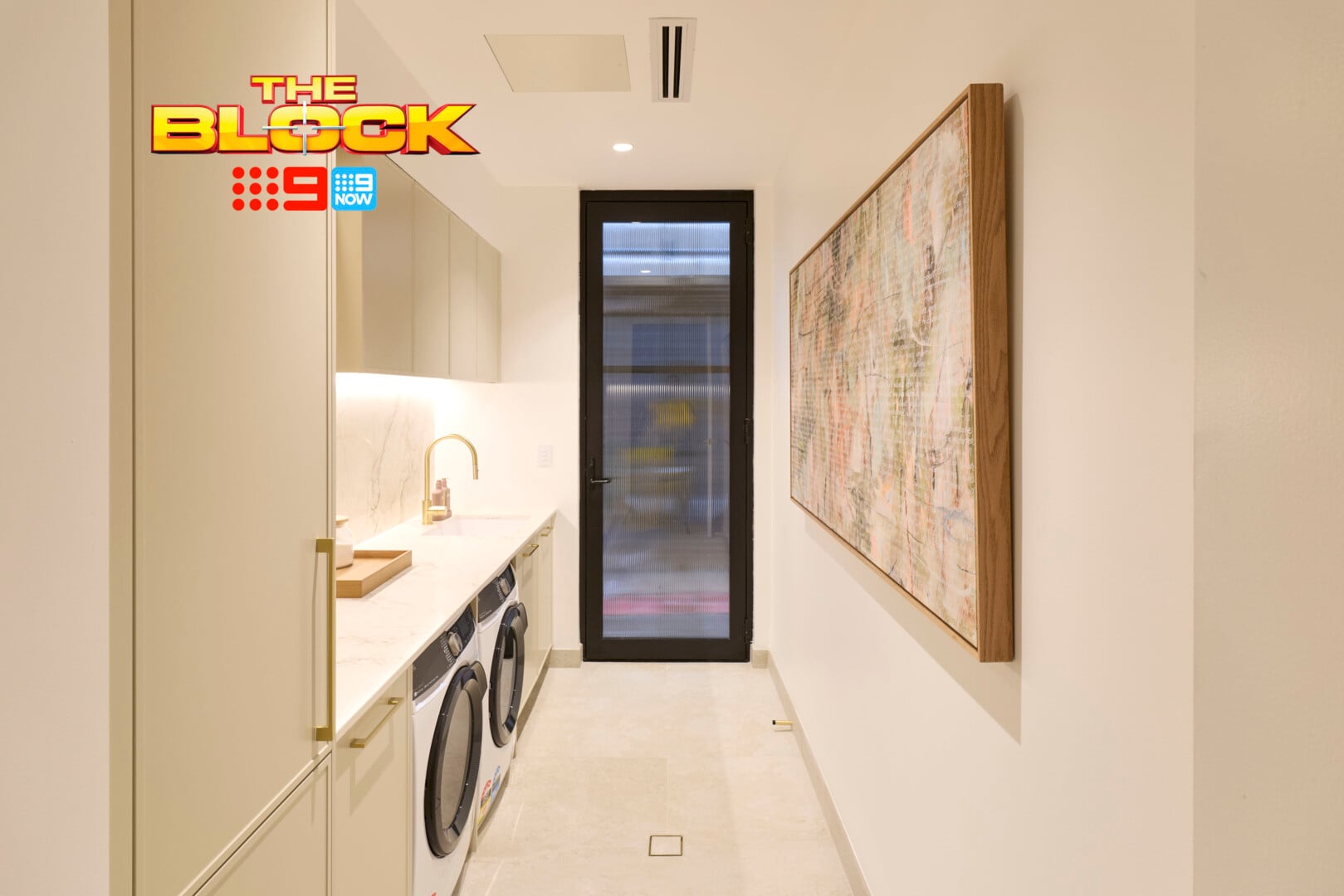 The Block 2026 Rumpus and Laundry Reveals: Sofa Shortages and Appliance Mishaps 21 the block 2026 chantel and wyatt laundry