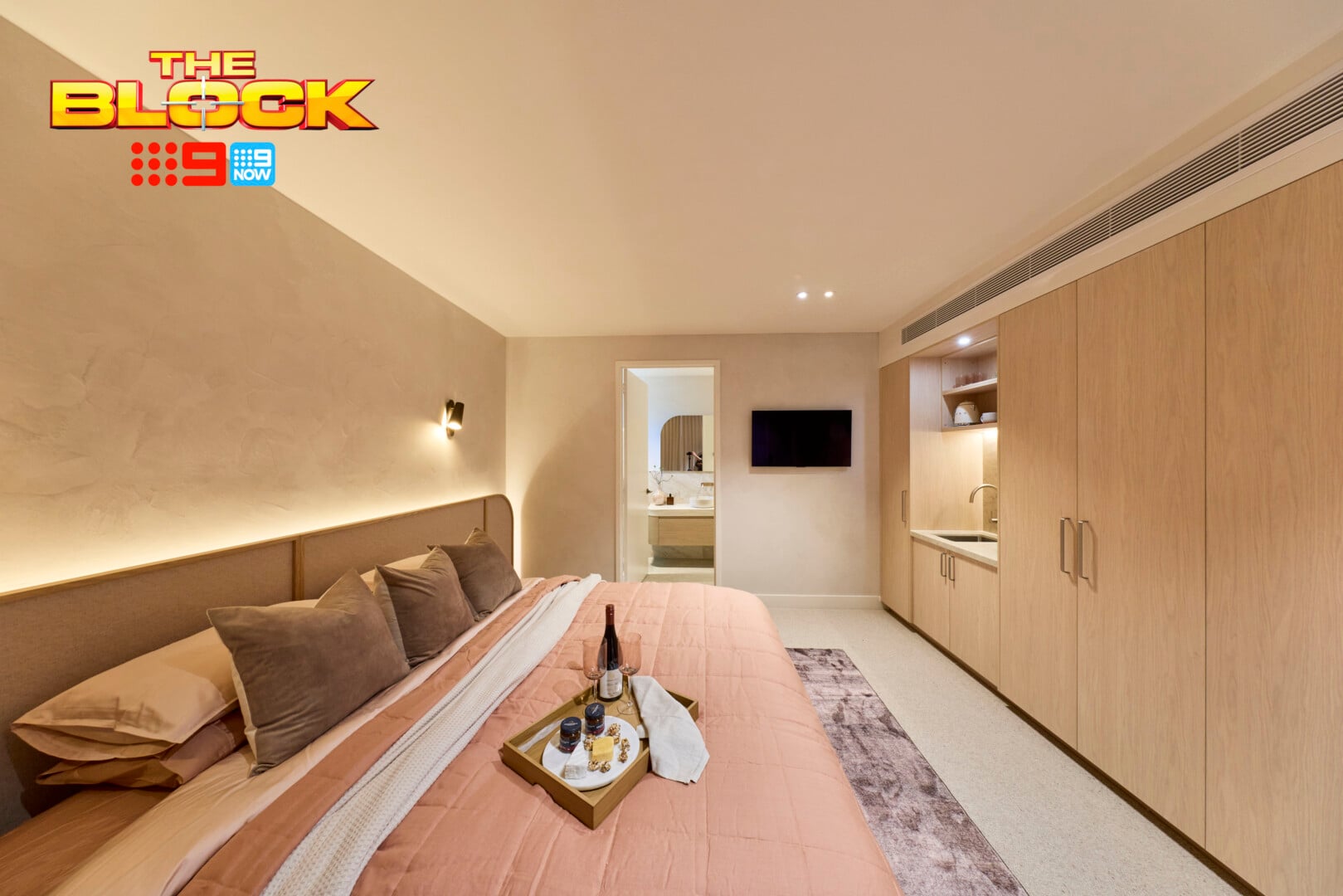 The Block 2026 Guest Suites Reveal: Wall Light Woes, Bathroom Fails, and That Green Bedroom 3 the block 2026 guest suite reveals courtney and sev