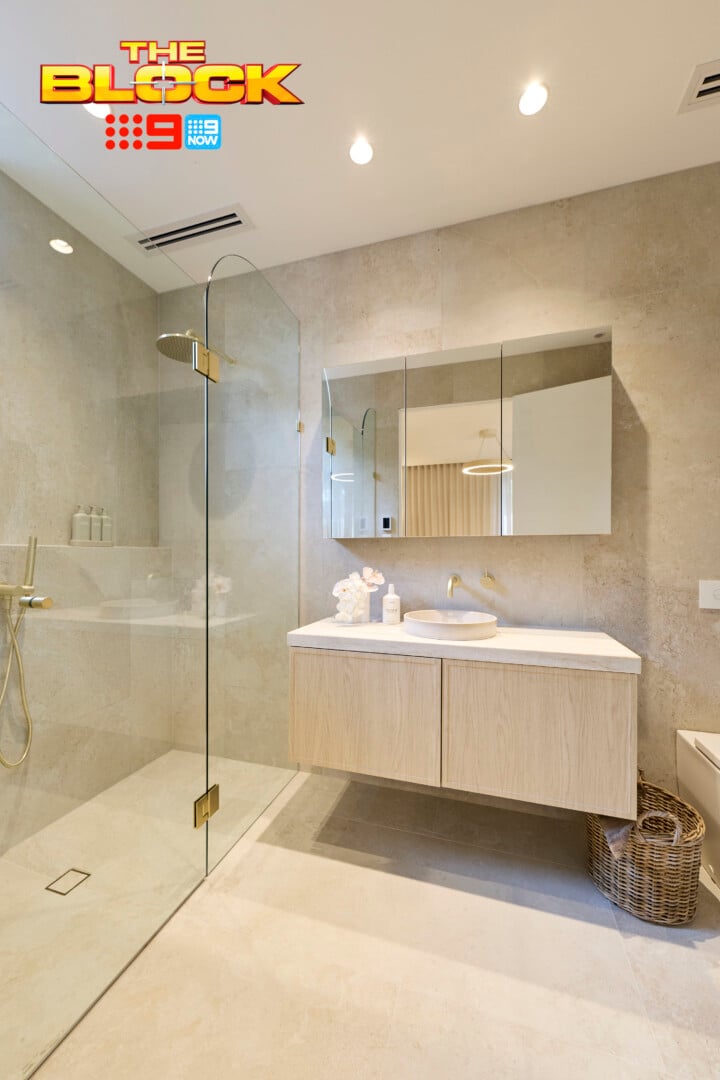 The Block 2026 Guest Suites Reveal: Wall Light Woes, Bathroom Fails, and That Green Bedroom 13 the block 2026 guest suites chantel and whatt ensuite