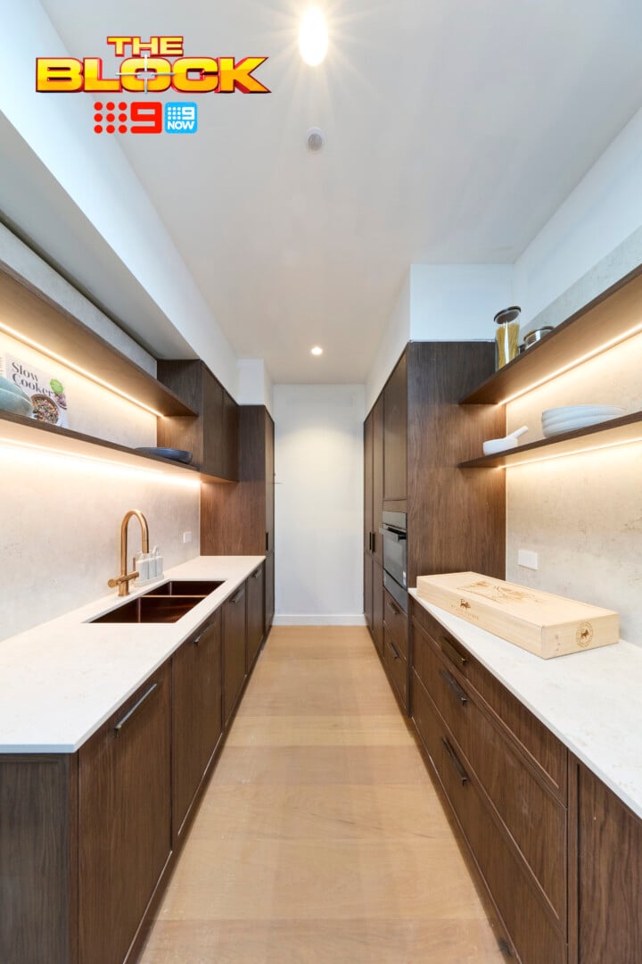 The Block 2026 Kitchens Reveal: Design Wins, Sins and All Those Wine Fridges 9 the block 2026 lisa and rosco butlers pantry