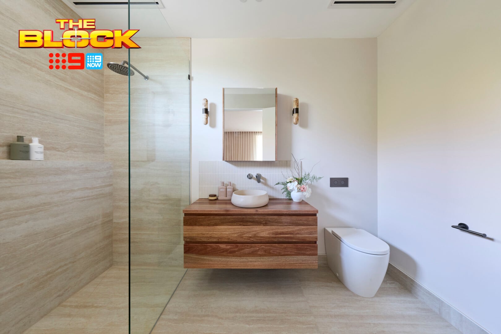 The Block 2026 Guest Suites Reveal: Wall Light Woes, Bathroom Fails, and That Green Bedroom 16 the block 2026 lisa and rosco guest suite ensuite vanity