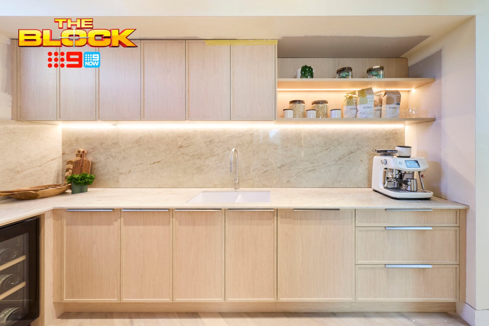 The Block 2026 Kitchens Reveal: Design Wins, Sins and All Those Wine Fridges 17 the block 2026 rick and tayla butlers pantry