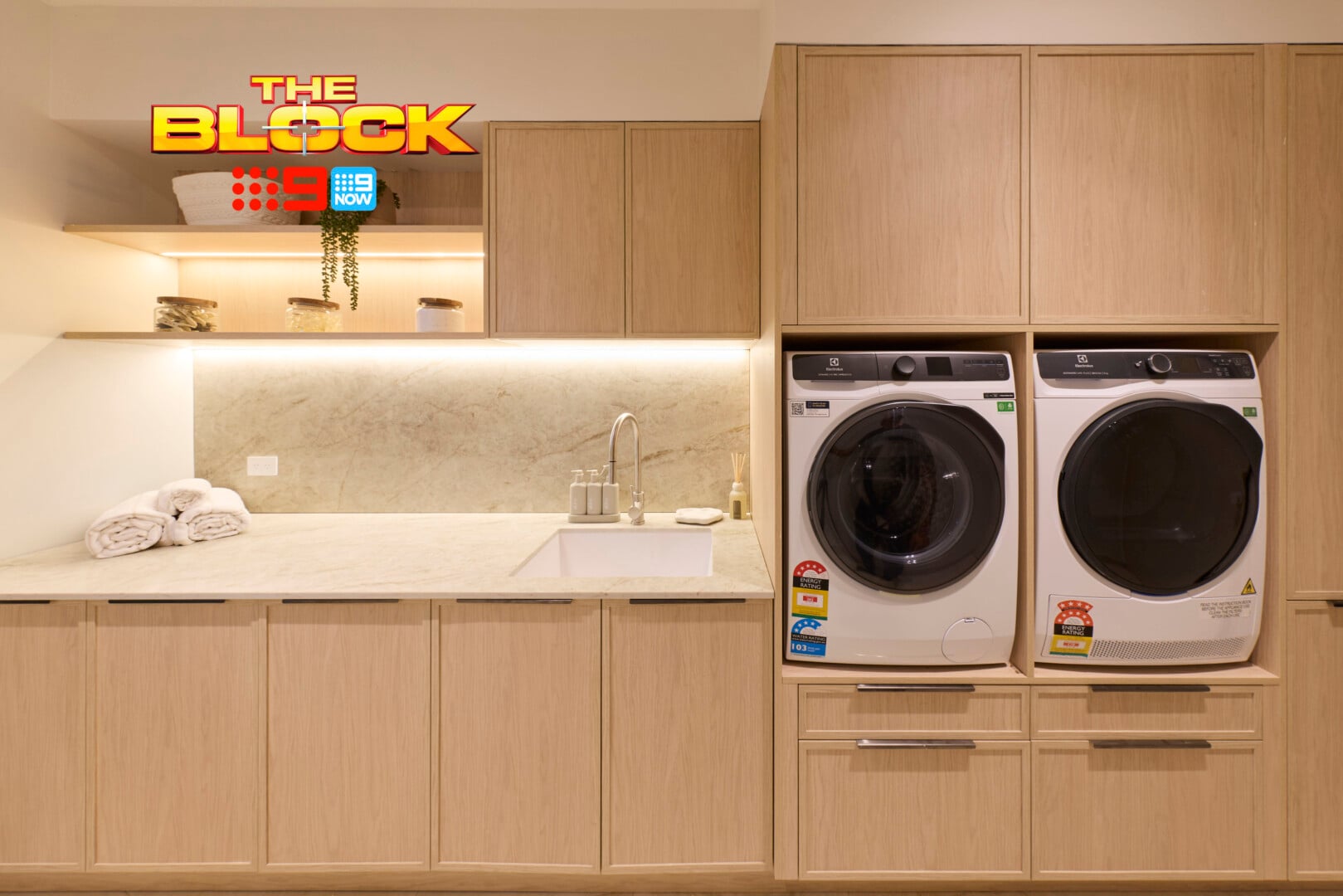 The Block 2026 Rumpus and Laundry Reveals: Sofa Shortages and Appliance Mishaps 17 the block 2026 rick and tayla laundry