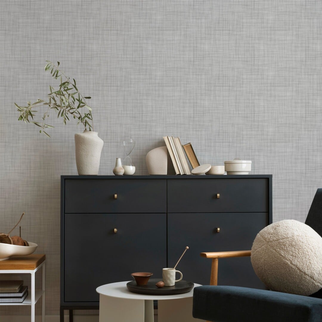 Ultimate Wallpaper Guide: 25 Ideas, Expert Advice and Where to Shop 3 cross hatch subtle grey wallpaper design olive et oriel