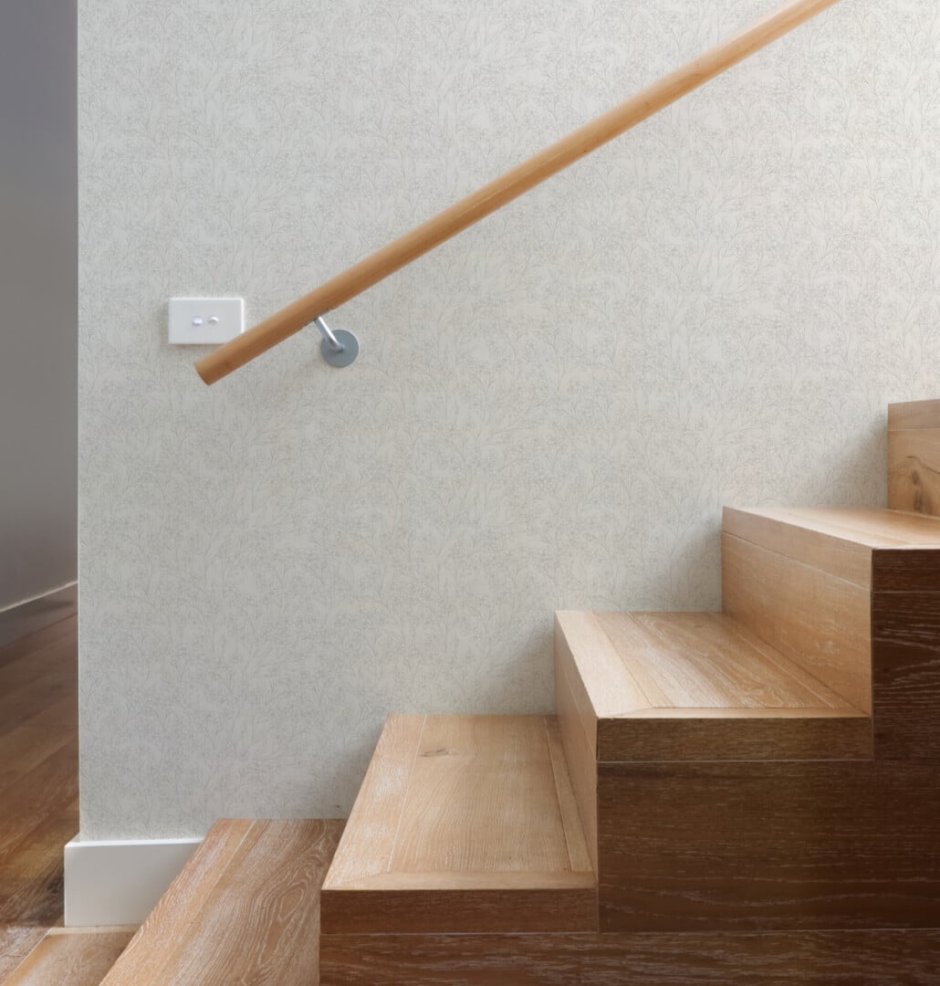 Ultimate Wallpaper Guide: 25 Ideas, Expert Advice and Where to Shop 12 subtle grey and white floral wallpaper in stairwell olive et oriel