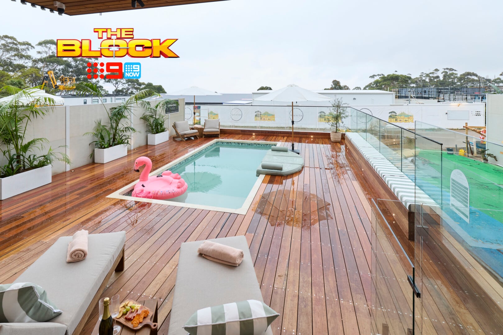The Block 2026 Outdoor Terrace and Pool Reveals: Epic Meets Underwhelming 12 the block 2026 chantell and wyatt pool area
