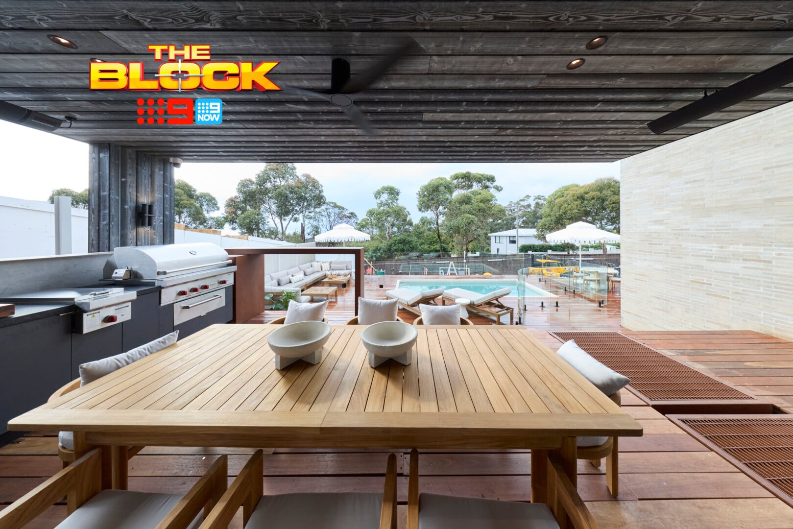 The Block 2026 Outdoor Terrace and Pool Reveals: Epic Meets Underwhelming 7 the block 2026 courtney and sev outdoor terrace