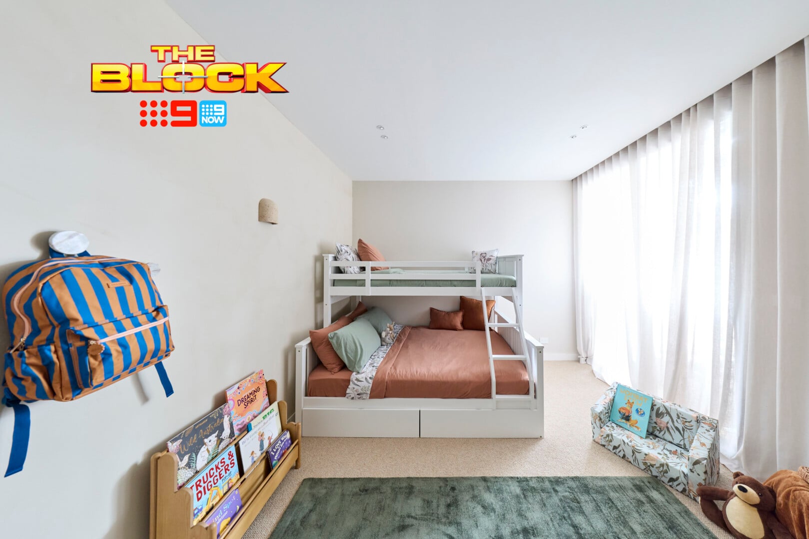 The Block 2026 Redo Room and Kids Room Reveals: Did Much Really Change? 8 the block 2026 kids bedroom lisa and rosco bunk beds