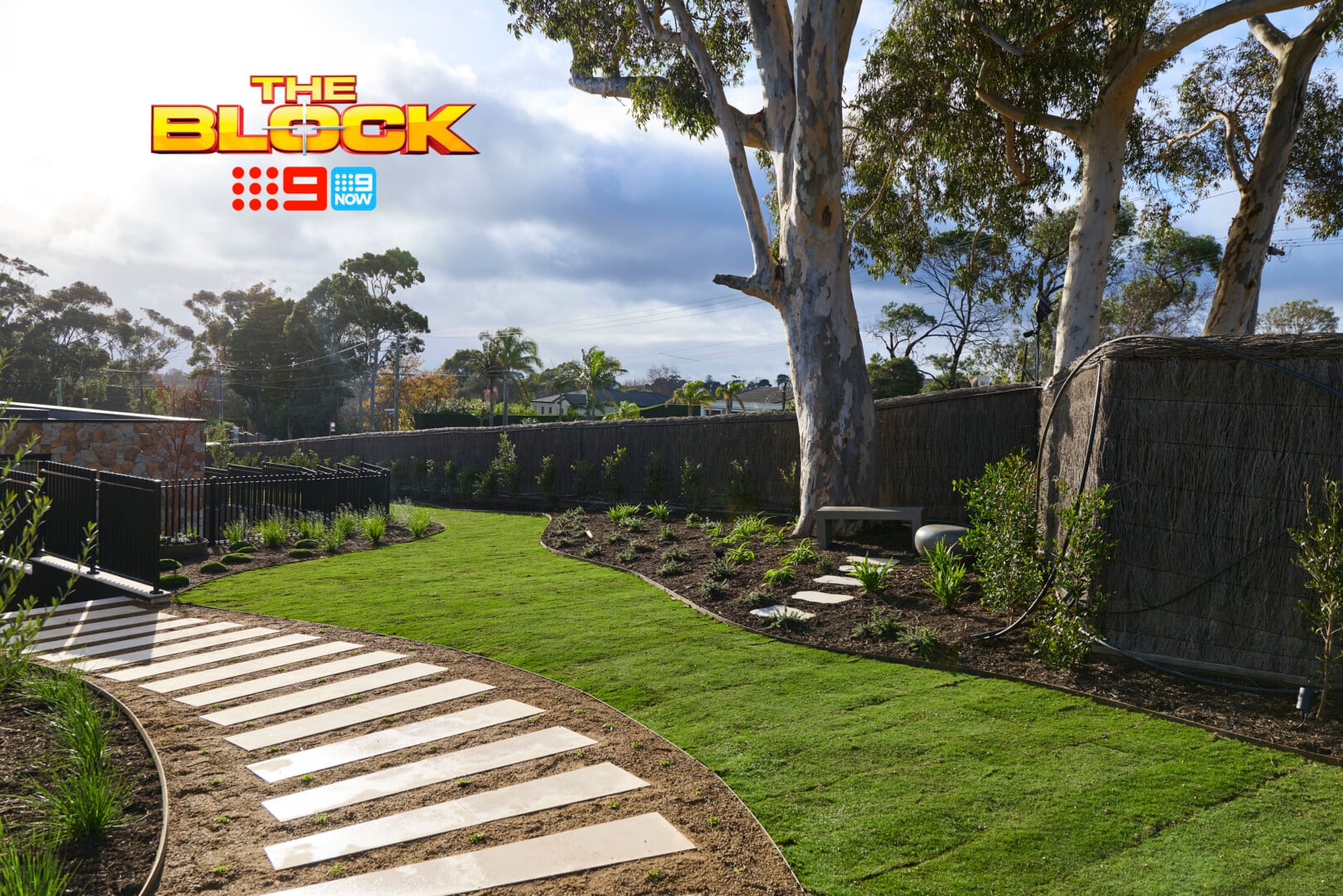 The Block 2026 Front Yard Reveals: The Last Recap of the Season! 5 the block 2026 rick and tayla grass area in front yard | TLC Interiors