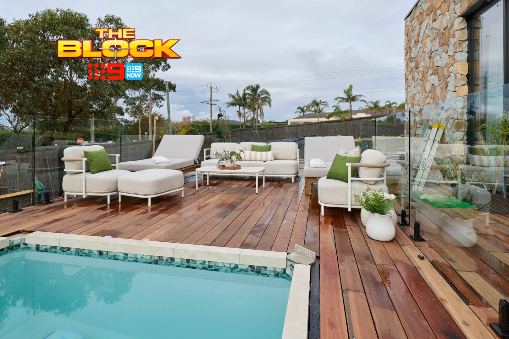 The Block 2026 Outdoor Terrace and Pool Reveals: Epic Meets Underwhelming 21 the block 2026 rick and tayla pool area