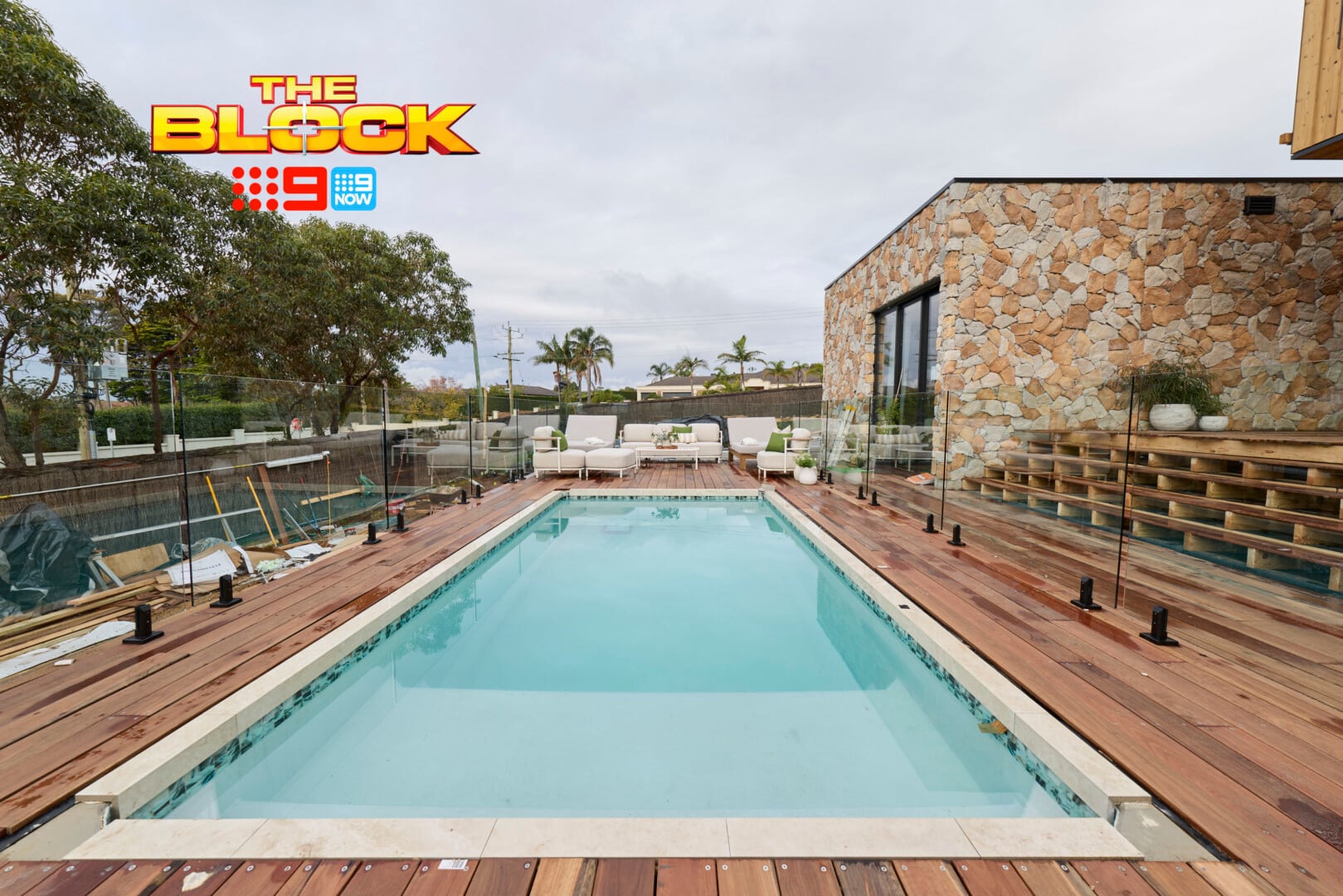 The Block 2026 Outdoor Terrace and Pool Reveals: Epic Meets Underwhelming 20 the block 2026 rick and tayla pool with decking